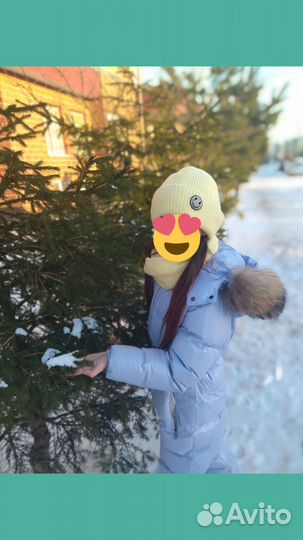 Зимний комбинезон для девочки 134 140 бу