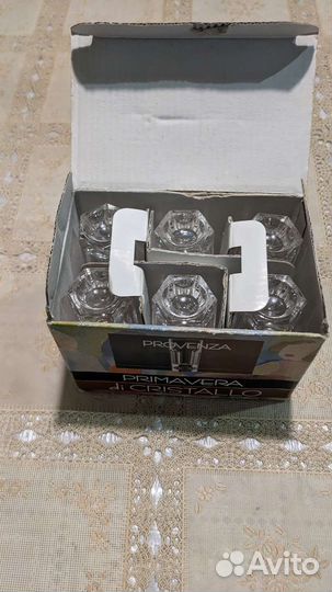 Хрустальные стопки Италия