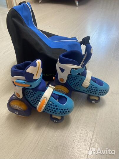 Роликовые коньки детские с защитой