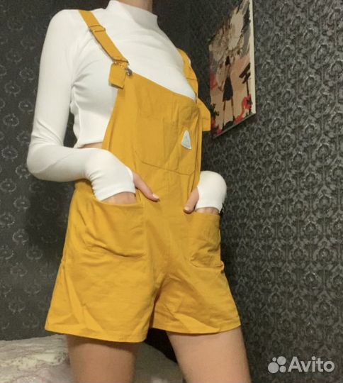 Комбинезон жёлтый женский