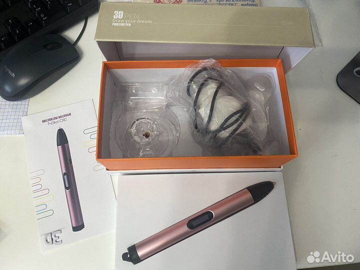 3d ручка с пластиком