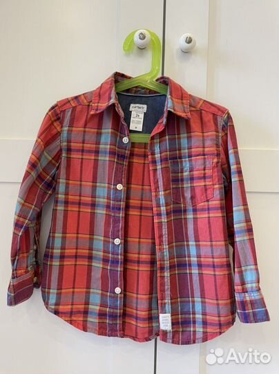 Рубашка Carter's в отличном состоянии