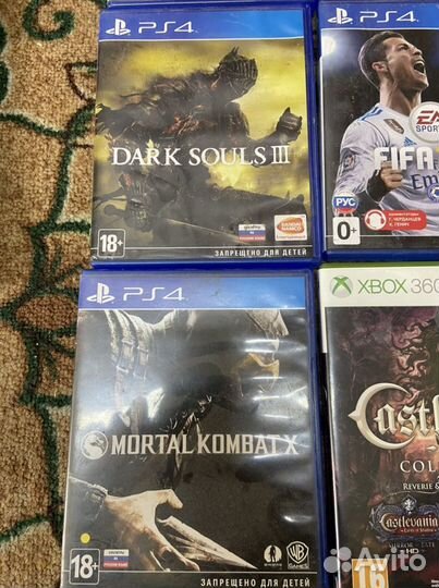 Диски на xbox 360 и ps4 лицензия