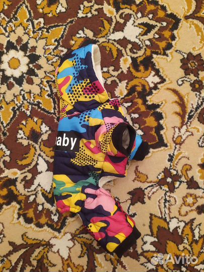 Теплый зимний комбинезон для собак, размер S