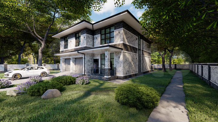 Коттедж 300 м² на участке 8 сот.