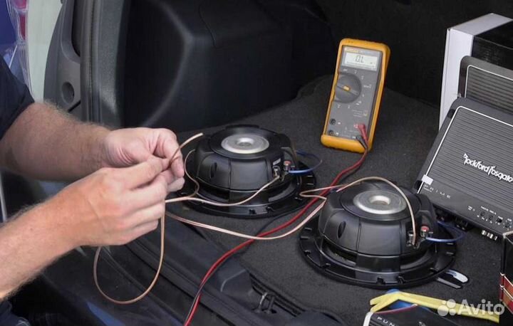 Установка автоакустики / автозвук / Нч / Сч / Сабу