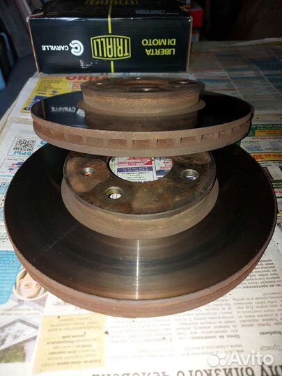 Тормозные диски передние solaris rio 2 шт