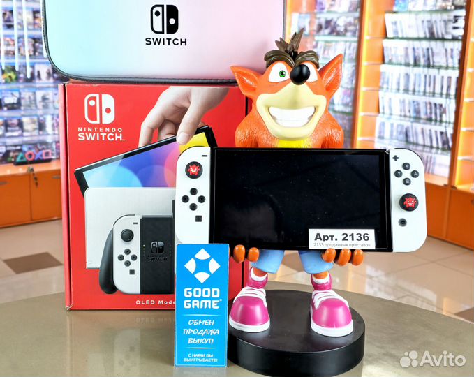 Nintendo Switch Oled 64Gb. Гарантия 1 мес