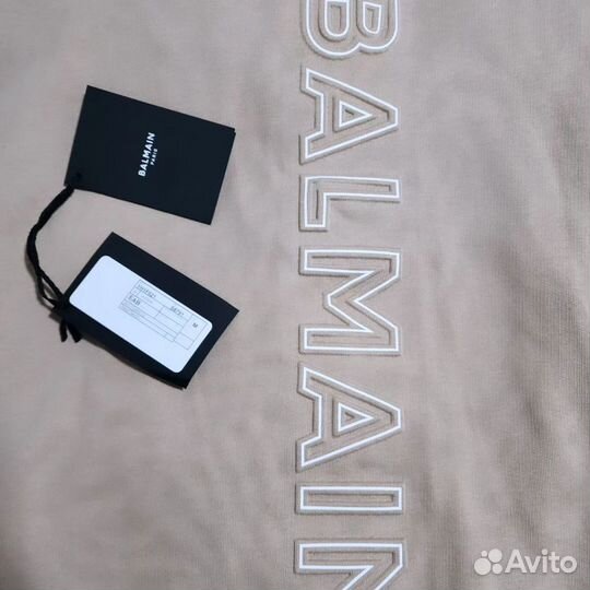 Худи balmain boxed logo