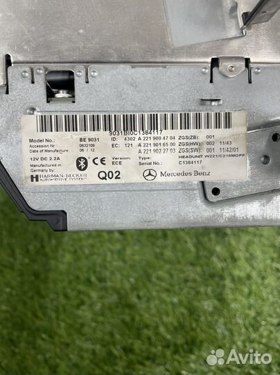 Магнитола Команд Comand Mercedes S W221 Рест