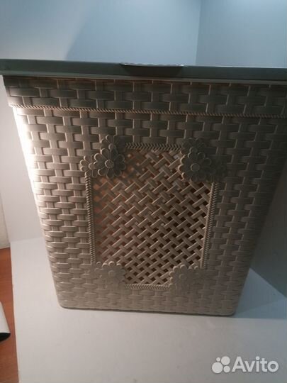 Корзина для белья М3406 Плетенка люкс, 85л, слон