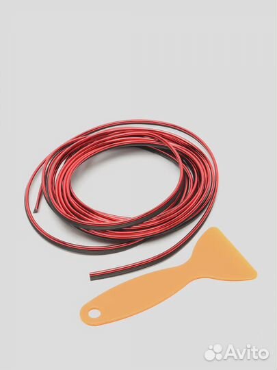 Молдинг красный для салона автомобиля (новый)