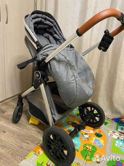 Коляска luxmom 3 в 1 бу