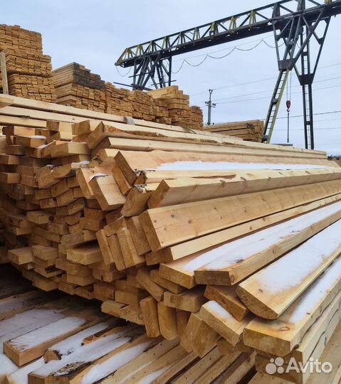 Доска обрезная 50х150х6000мм и другие размеры