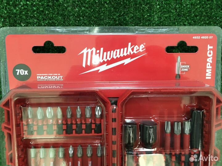 Набор бит и головок ударных Milwaukee 70шт 4932492