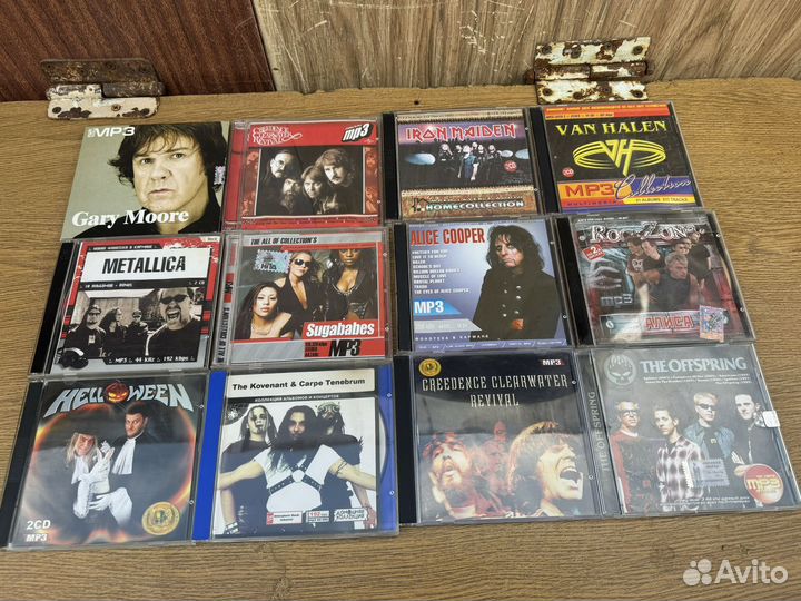 Mp3 диски музыка 12 штук 2 лот
