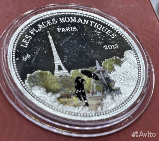 Монета Бенин серебро франк