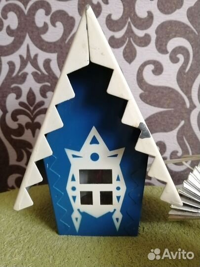 Новогодняя гирлянда, домик переключатель