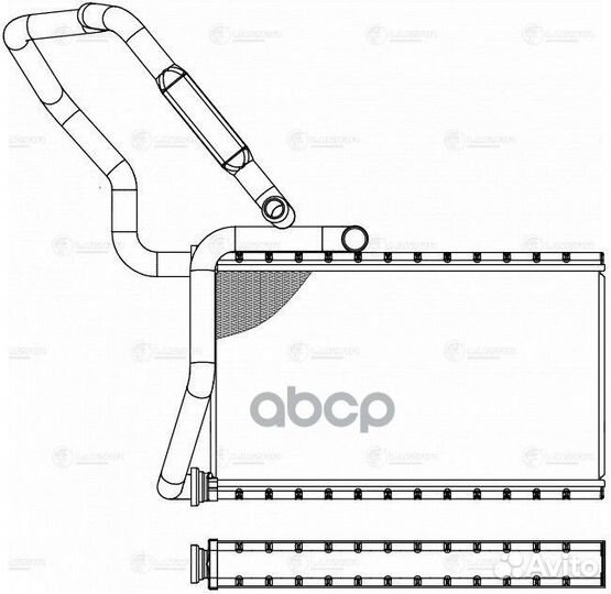 Радиатор отопителя Luzar LRh 2312 LRh 2312 luzar