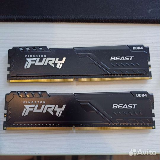 Озу HyperX Kingston Fury Beast 2x8gb 3200mhz