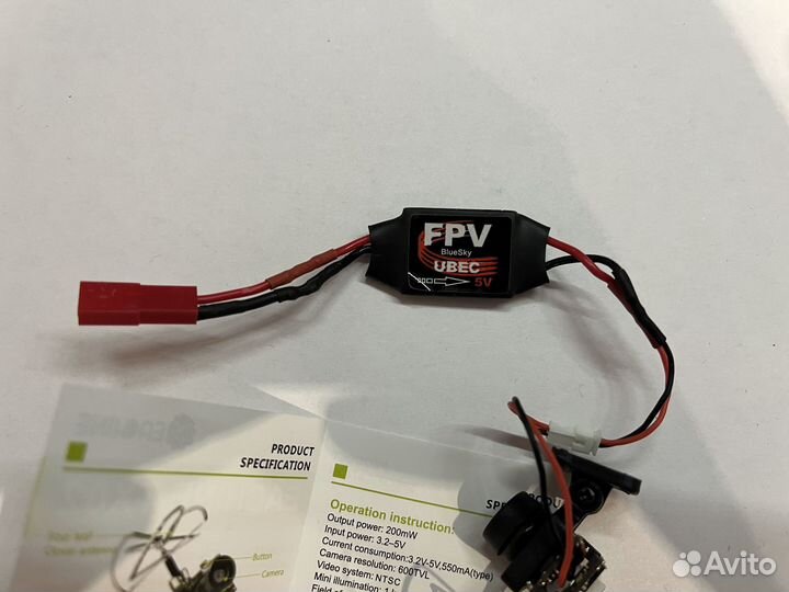 FPV Камера Eachine TX02 + модуль питания