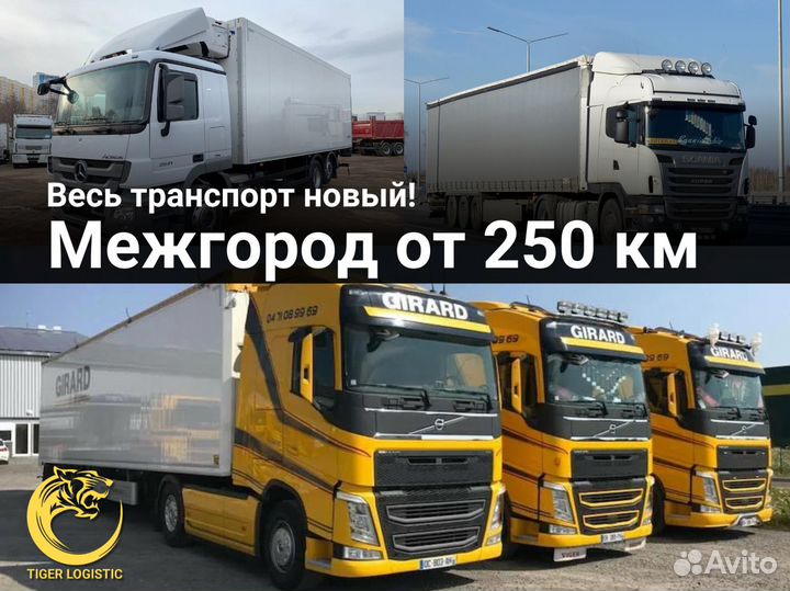 Грузоперевозки от 250 км