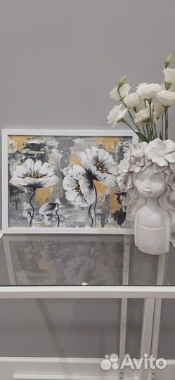 Картина в раме 30на40 абстракция холст акрил