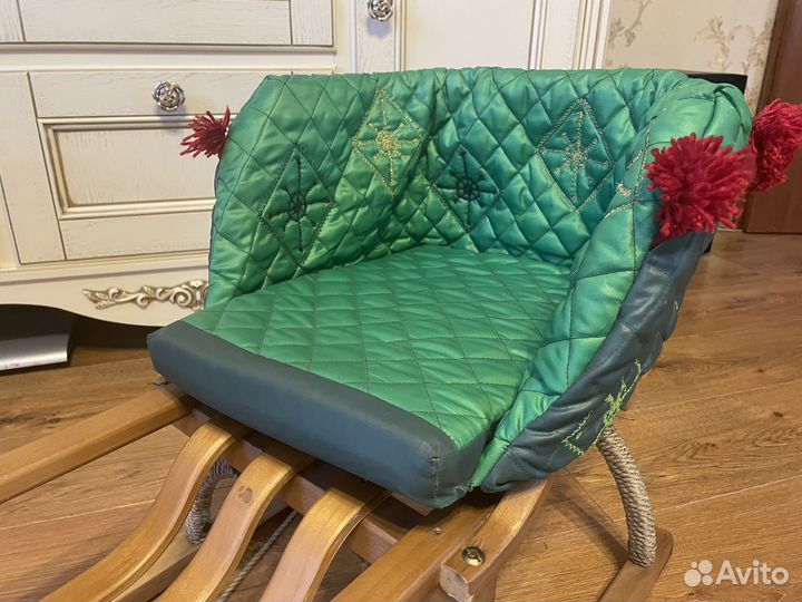 Детские санки деревянные