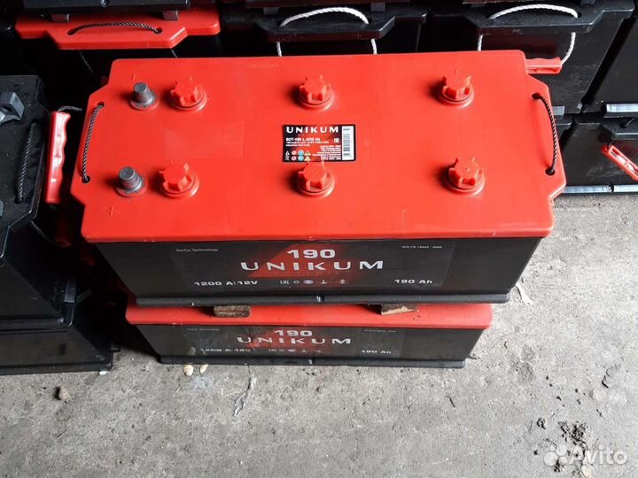 Аккумулятор 6ст-190 Unikum конус рос