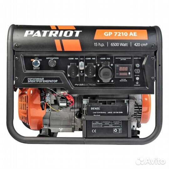 Бензиновый генератор Patriot GP 7210AE 474101590