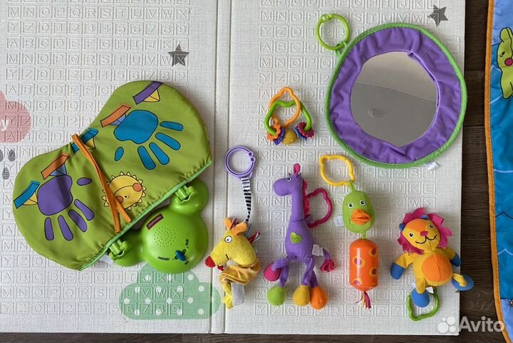 Развивающий коврик tiny love зоосад