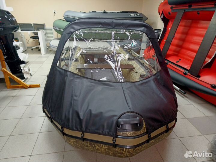 Лодка апаче 3500 нднд с носовым тентом