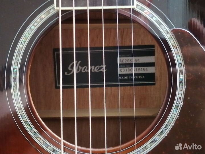 Электроакустическая гитара ibanez ae205 - bs
