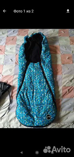 Зимний конверт в прогулочную коляску