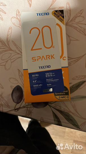 TECNO Spark 20с, 8/128 ГБ