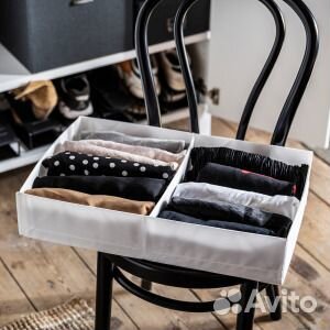 Stuk стук Ящик с отделениями, белый, 34x51x10 см I