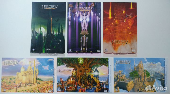 Карточки (открытки) Heroes of Might & Magic V, 6шт