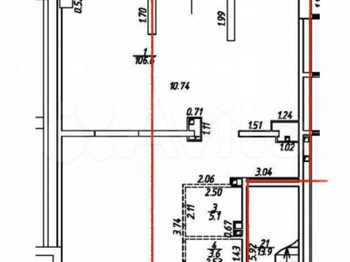 Торговая площадь, 54 м²