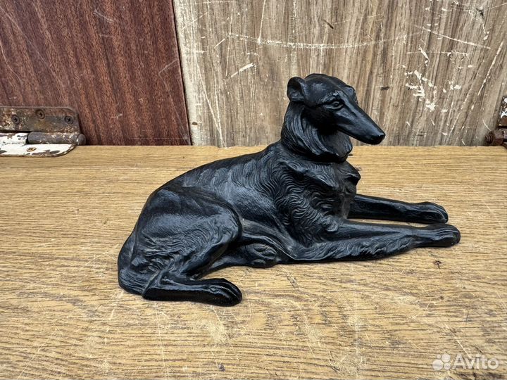 Каслинское чугунное литье собака борзая