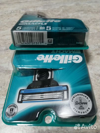 Лезвия Gillette Mach3 (5) из США