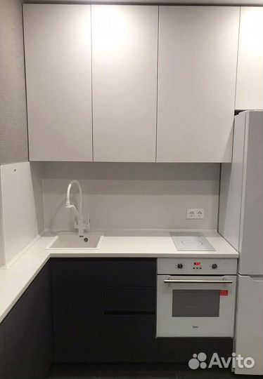 Кухонный гарнитур угловой на заказ от фабрики