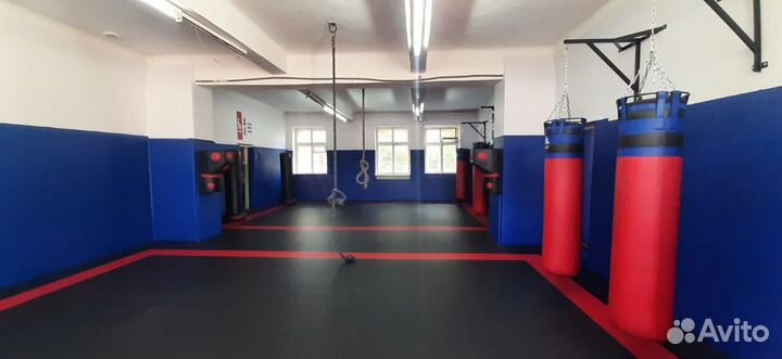 Борцовский ковер 6х6 трехцветный