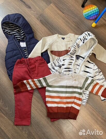 Детские вещи на мальчика 2-3 года пакетом