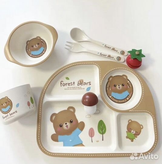 Наборы посуды из бамбукового волокна