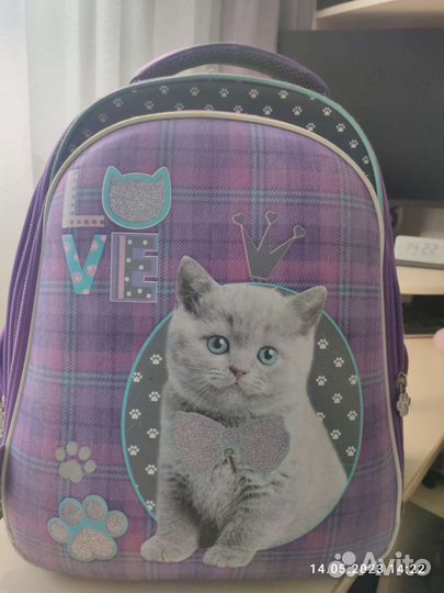 Портфель, рюкзак школьный + пакет для сменки