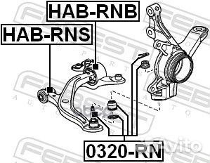 Сайлентблок задний переднего рычага habrnb Febest