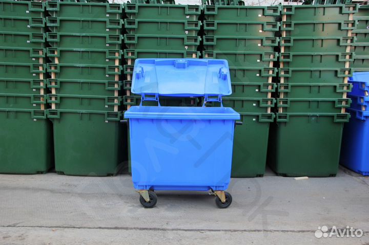 Мусорный пластиковый бак 660л R5417