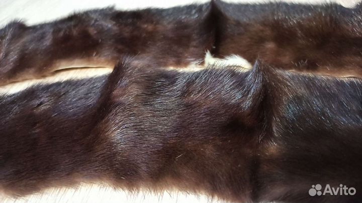 Воротник норковый советский 2 шт