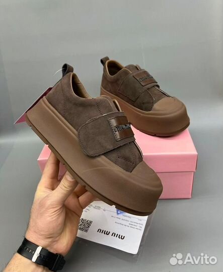 Кеды Miu Miu на липучке
