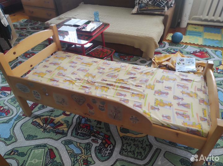Детская кровать IKEA с матрасом